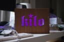 Laser cut intricate logo in front panel of Audio system